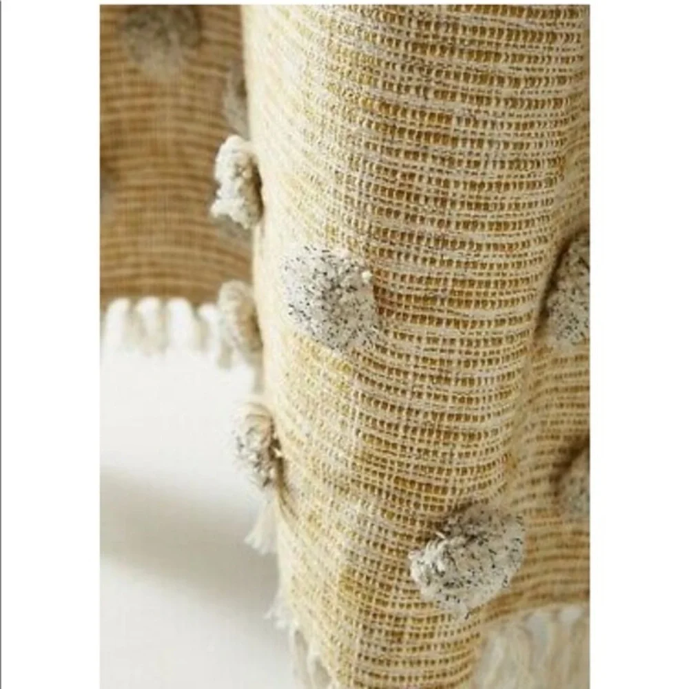 Anthropologie- Tufted Emilia Throw Blanket
